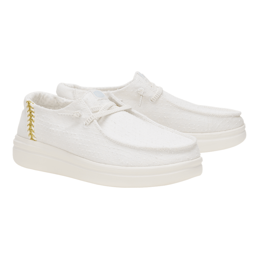 Colour Wendy Rise Perf Canvas - Pair - HEYDUDE