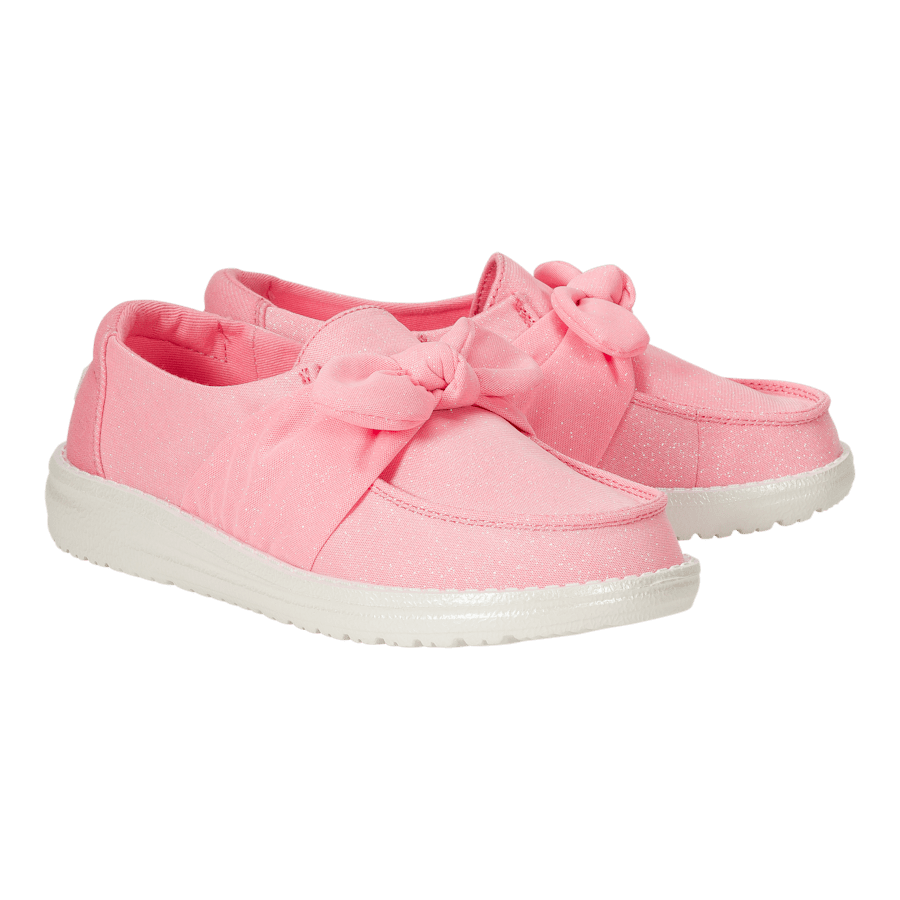 Pink Wendy Bow Youth Stardust - Paire - HEYDUDE