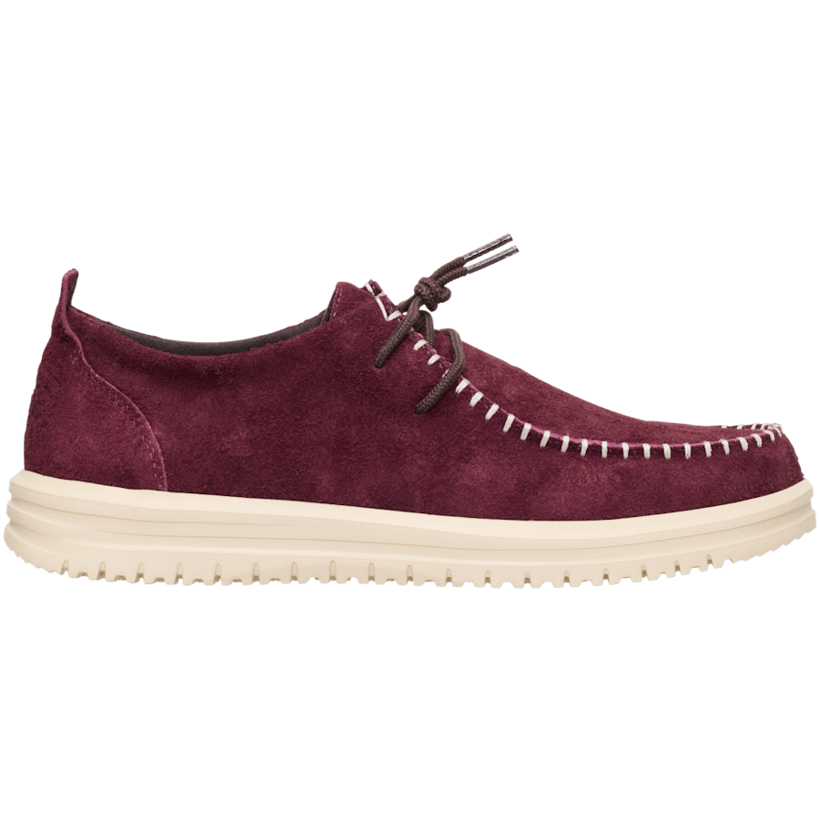 Fig Purple/Wood Ash Wally NXT Moc - Side - HEYDUDE
