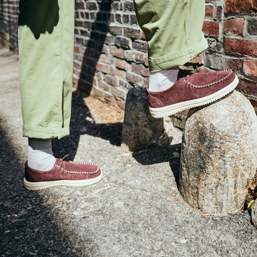 Fig Purple/Wood Ash Wally NXT Moc - Pair - HEYDUDE