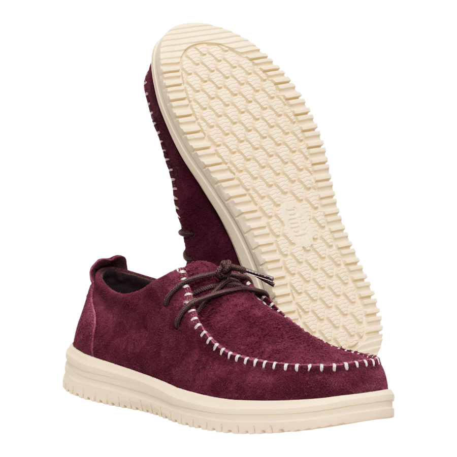 Fig Purple/Wood Ash Wally NXT Moc - Bottom - HEYDUDE