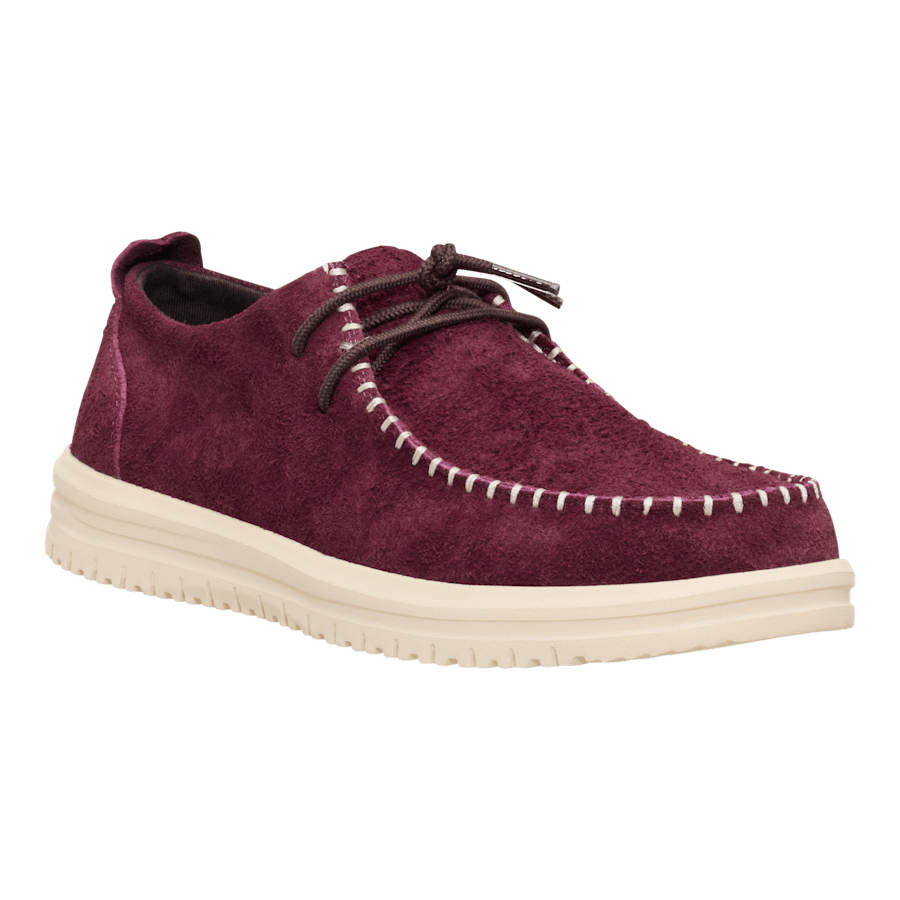 Fig Purple/Wood Ash Wally NXT Moc - Angle - HEYDUDE