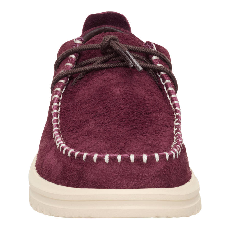 Fig Purple/Wood Ash Wally NXT Moc - Front - HEYDUDE