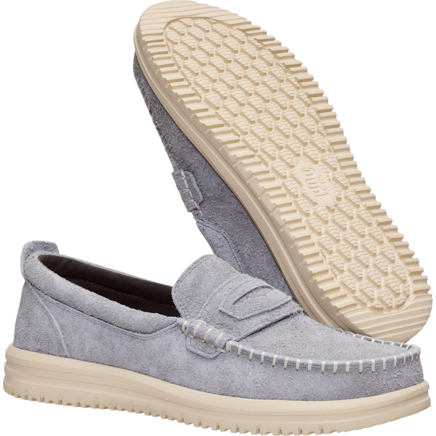 Flannel Grey/Wood Ash Wally NXT Loafer - Onderkant - HEYDUDE
