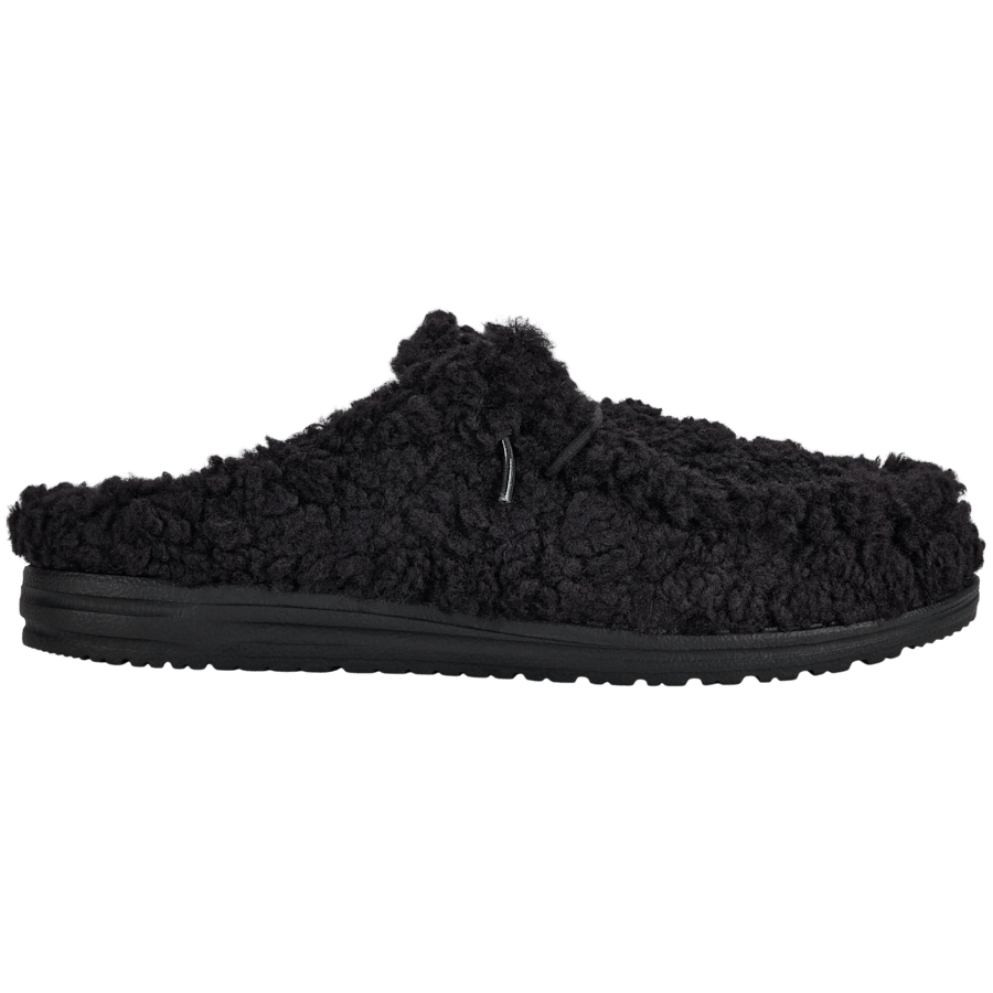 Black / Black Wally Slipper - Zijkant - HEYDUDE