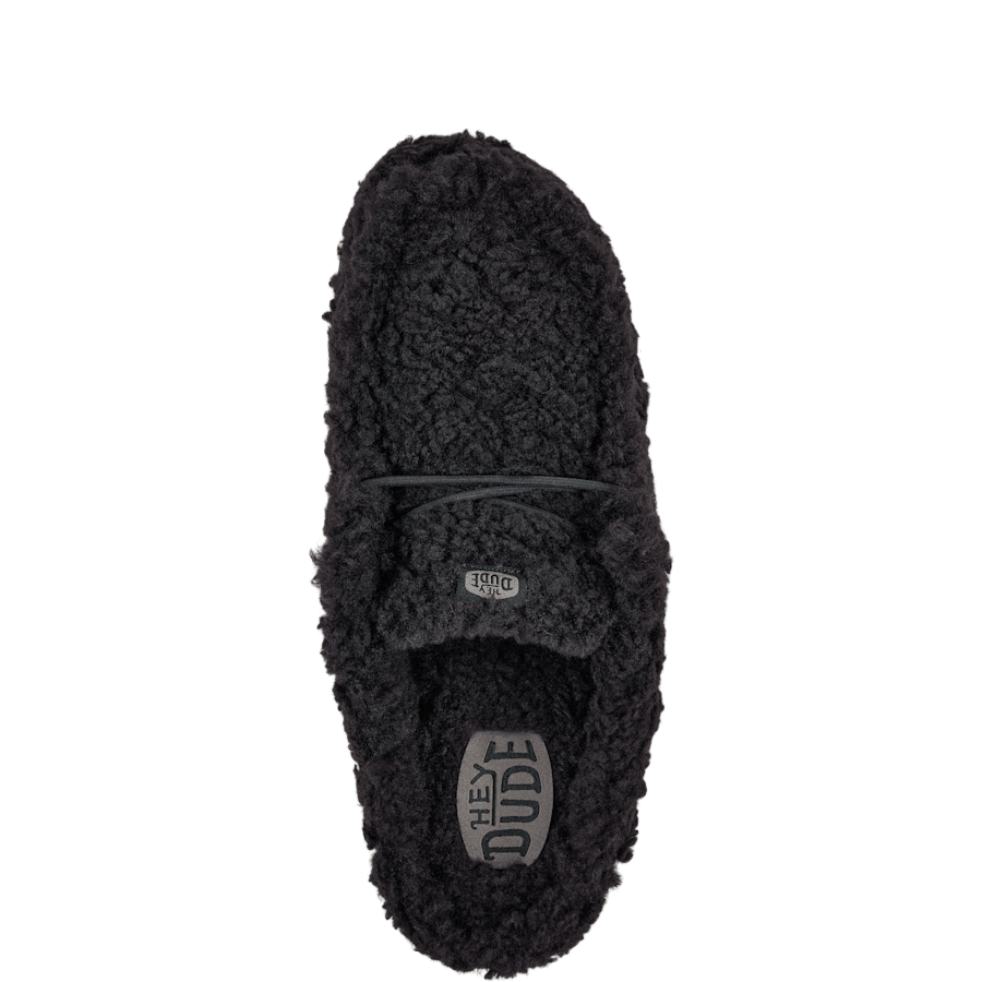 Black / Black Wally Slipper - Bovenkant - HEYDUDE
