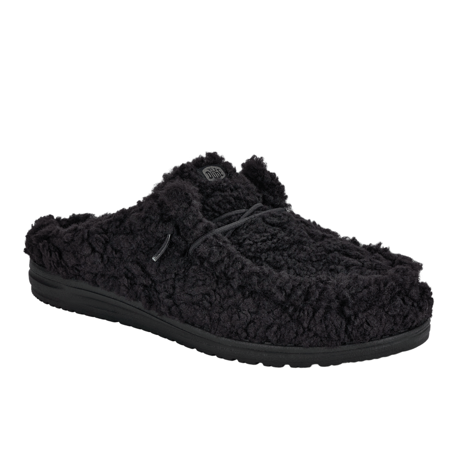 Black / Black Wally Slipper - Onderkant - HEYDUDE
