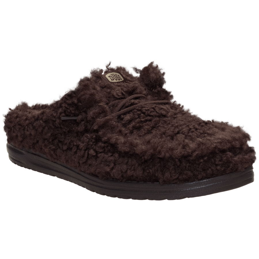 Mole Brown Wally Slipper - Angle - HEYDUDE