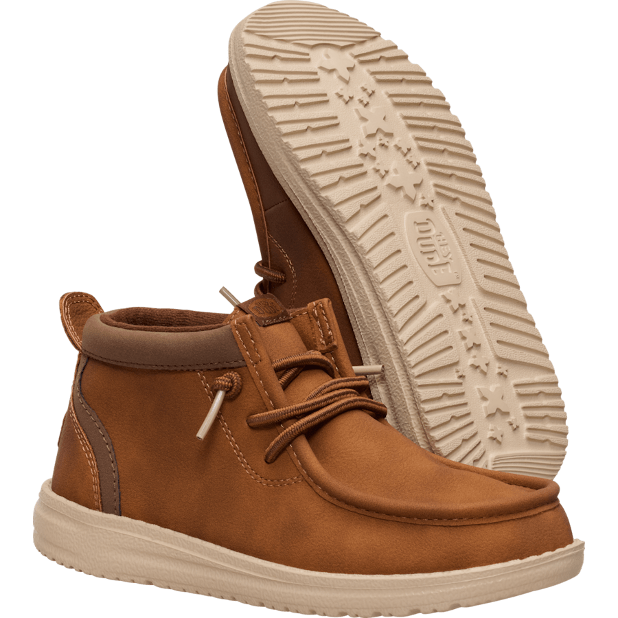 Cognac/Tan Wally Mid Youth Classic - Bottom - HEYDUDE