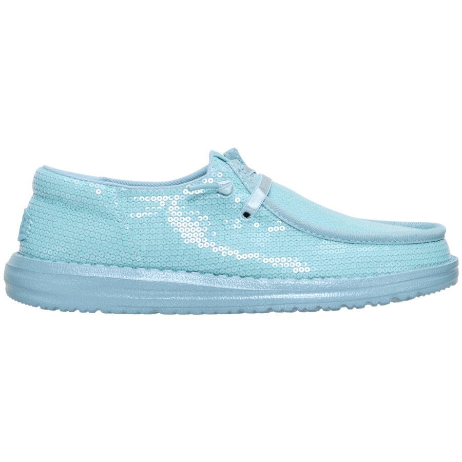 Tourmaline Blue Wendy Funk Mono Sequin - Side - HEYDUDE