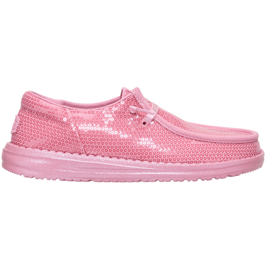 Foxglove Pink Wendy Funk Mono Sequin - Side - HEYDUDE