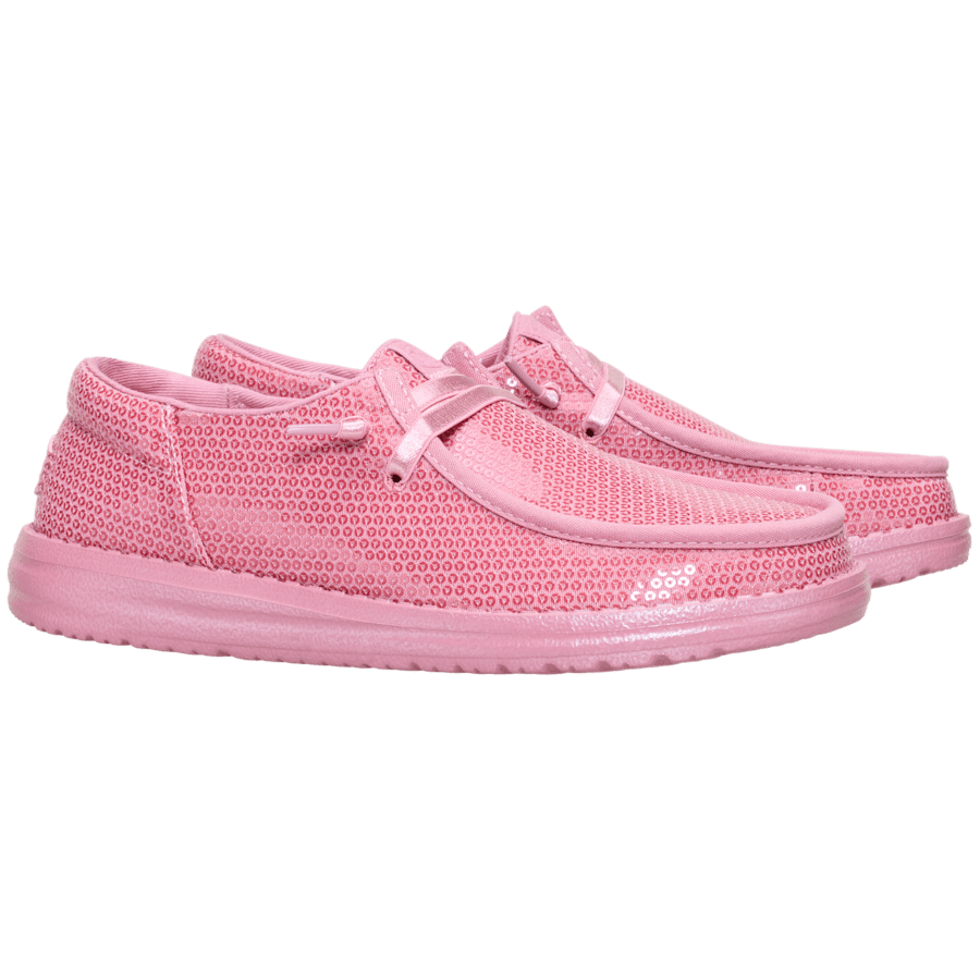 Foxglove Pink Wendy Funk Mono Sequin - Pair - HEYDUDE