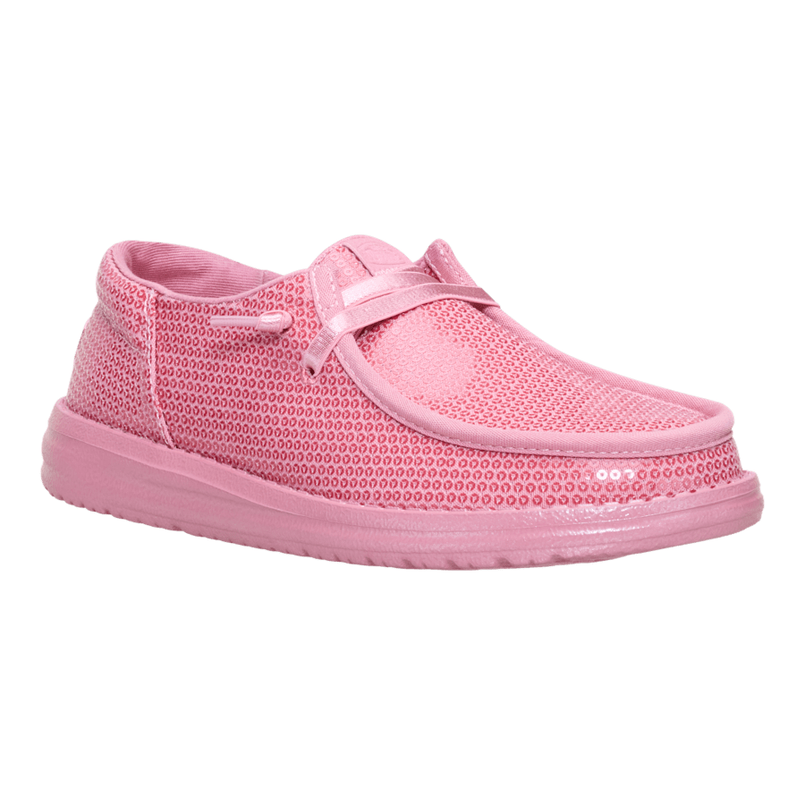 Foxglove Pink Wendy Funk Mono Sequin - Angle - HEYDUDE