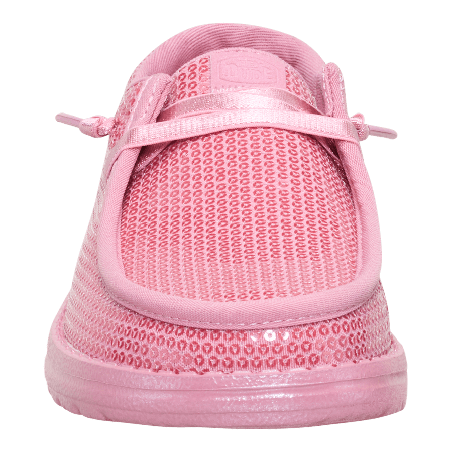 Foxglove Pink Wendy Funk Mono Sequin - Front - HEYDUDE