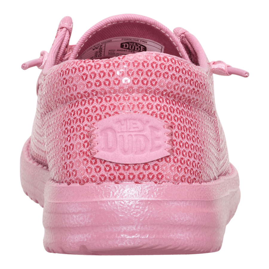 Foxglove Pink Wendy Funk Mono Sequin - Back - HEYDUDE