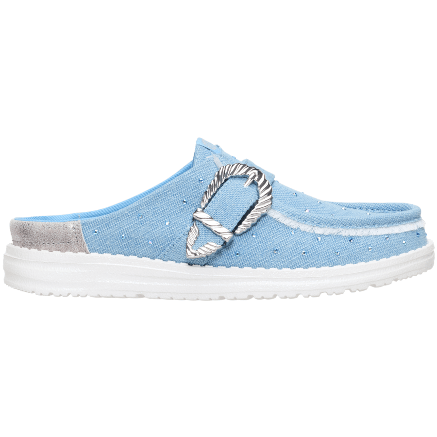 Colour Wendy Slip Buckle Denim - Side - HEYDUDE