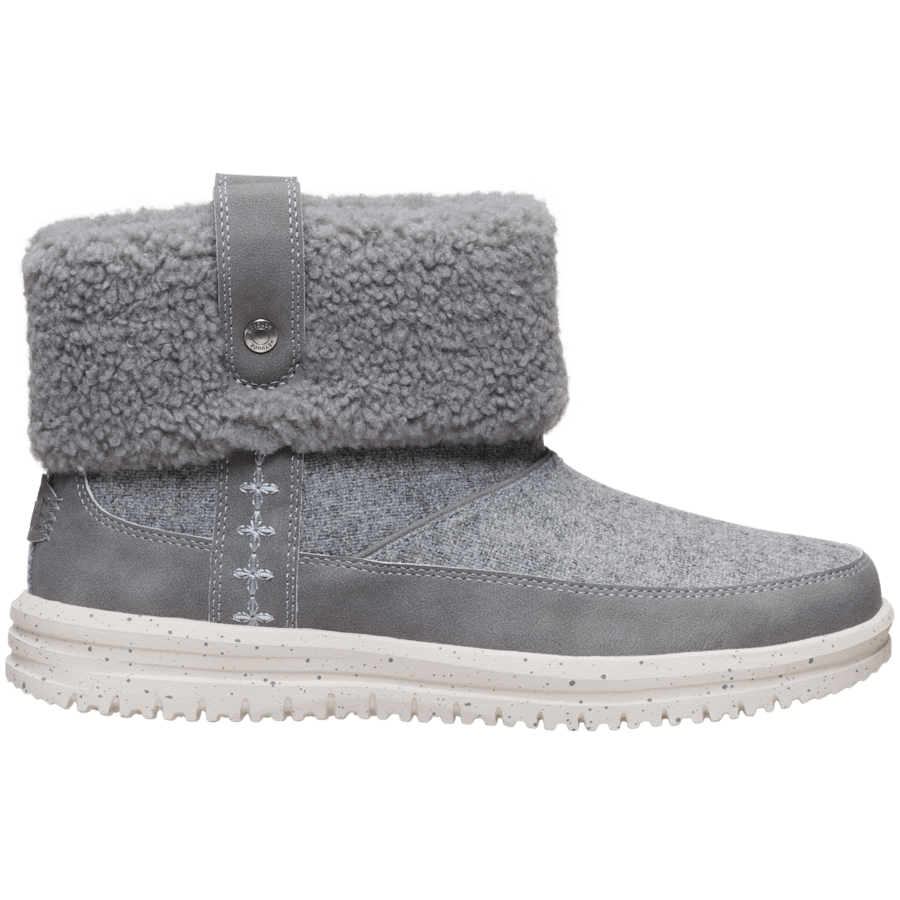 Grey Camden Cuff Wool Cozy - Côté - HEYDUDE