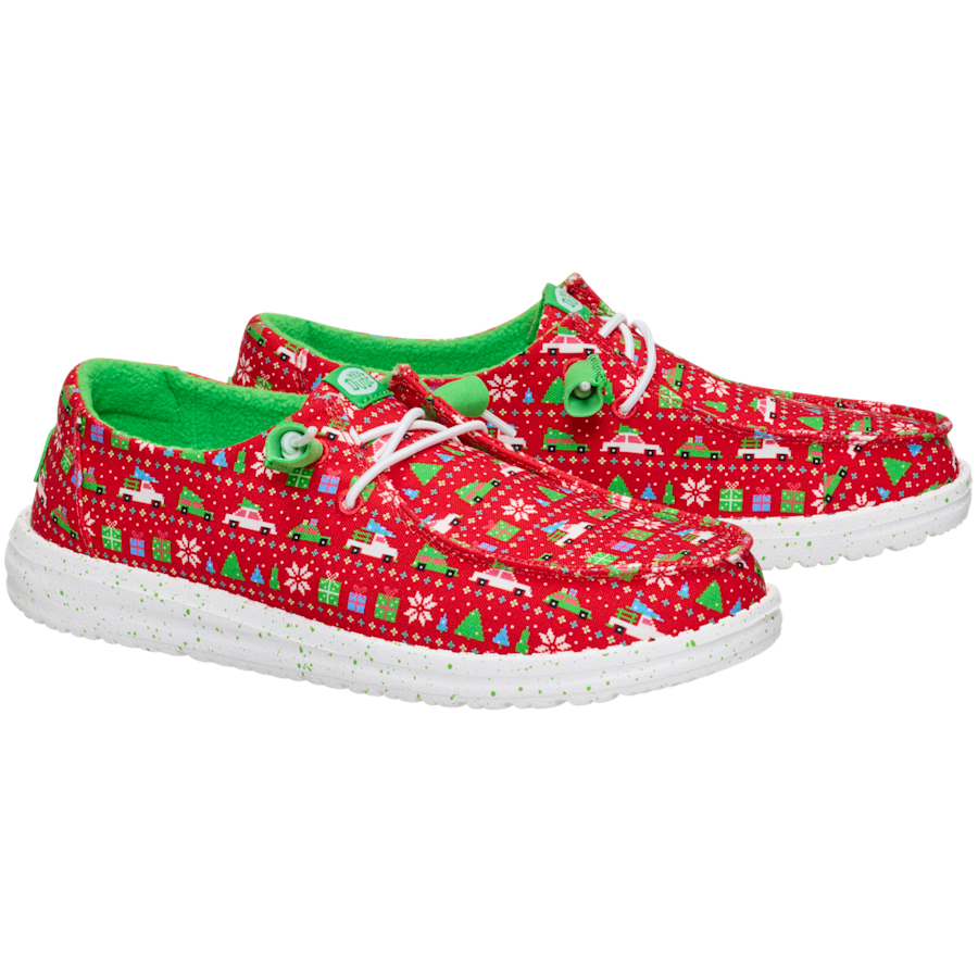 Red / Green Wendy Holiday Sweater - Pair - HEYDUDE