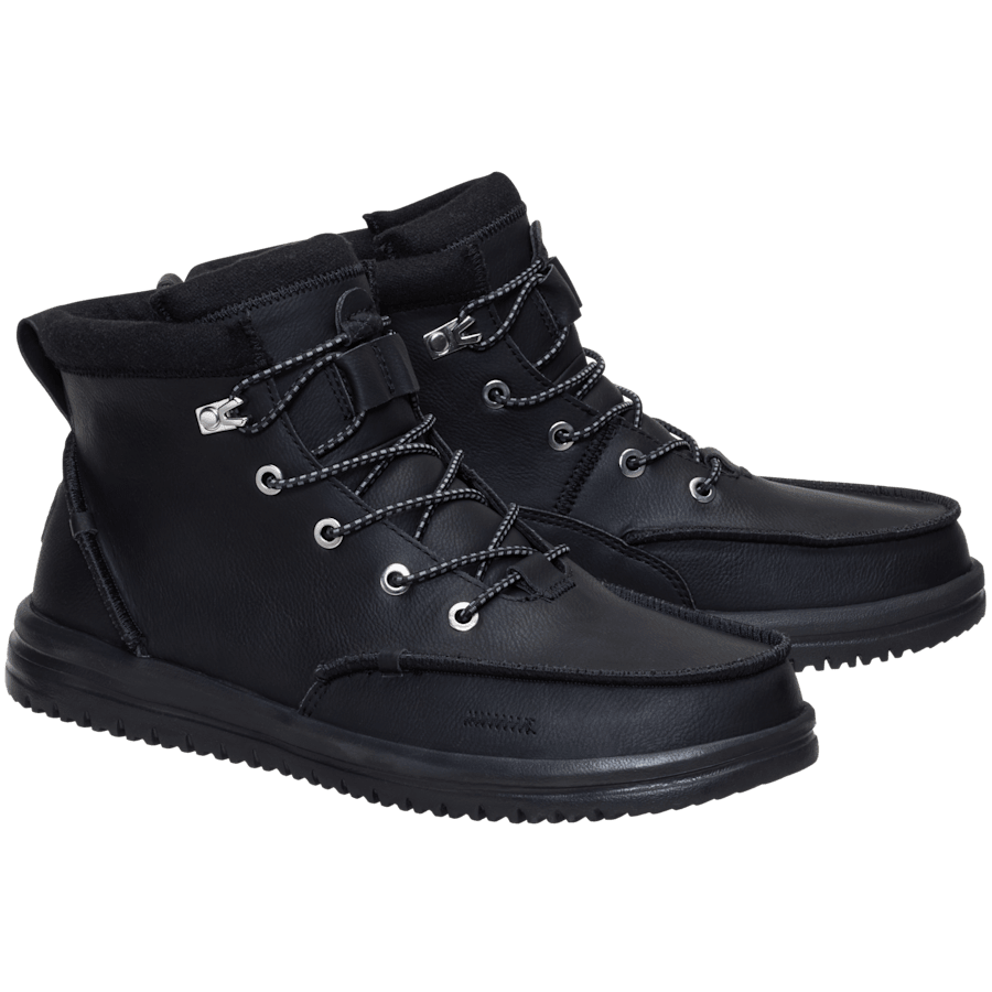 Black / Black Bradley Classic Tumbled - Pair - HEYDUDE