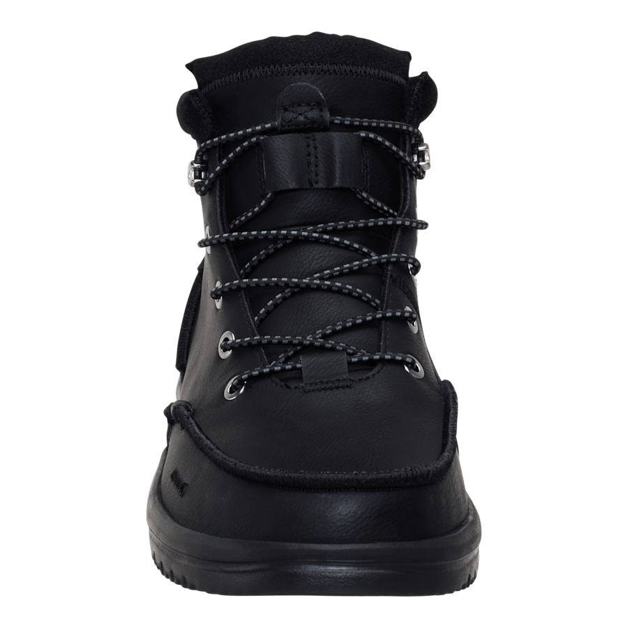 Black / Black Bradley Classic Tumbled - Front - HEYDUDE