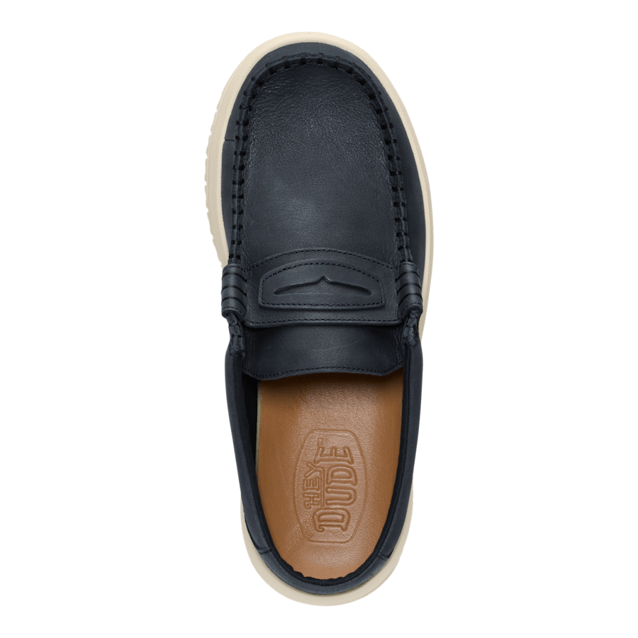 Black / Wood Ash Wally NXT Mule Leather - Top - HEYDUDE