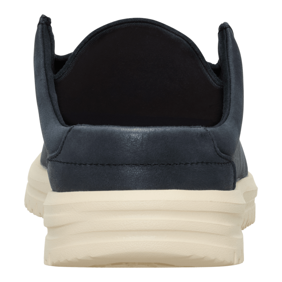 Black / Wood Ash Wally NXT Mule Leather - Back - HEYDUDE