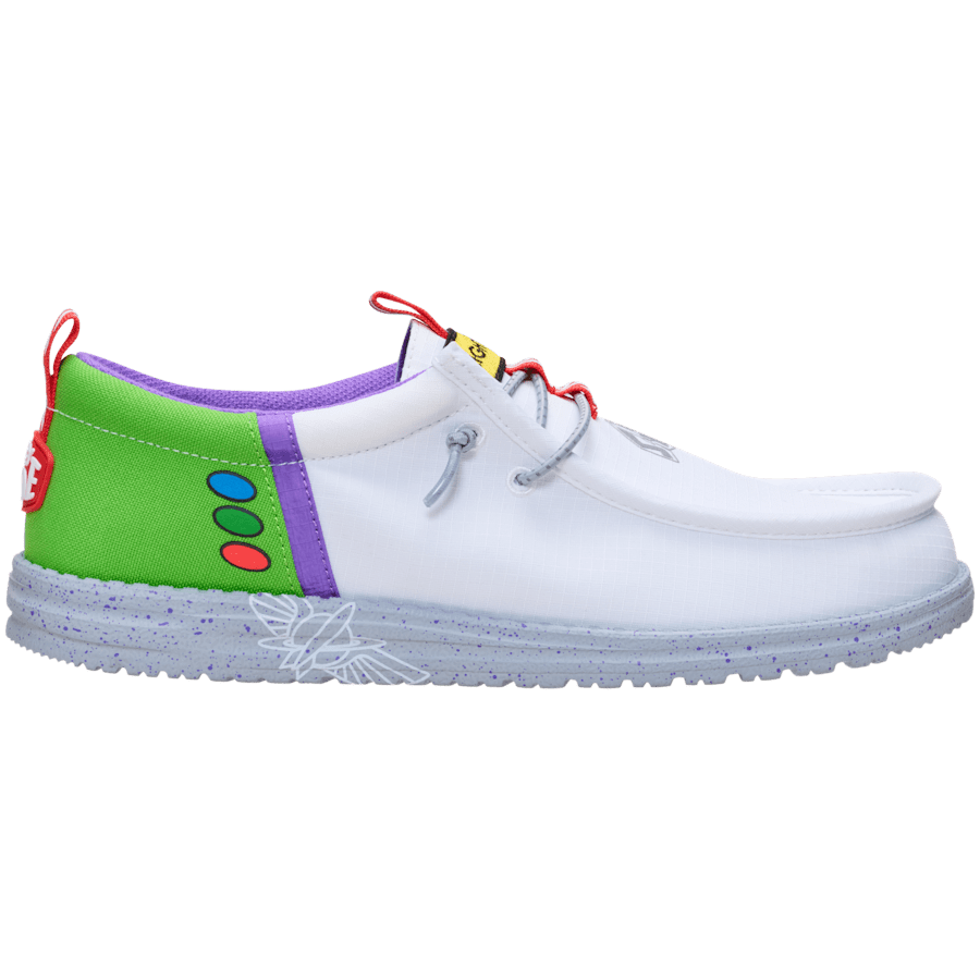 White Grey Wally Funk x Disney Buzz Lightyear - Side - HEYDUDE