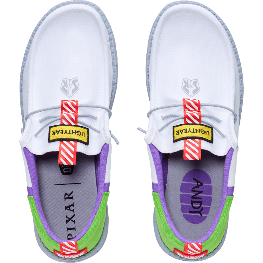White Grey Wally Funk x Disney Buzz Lightyear - Top - HEYDUDE
