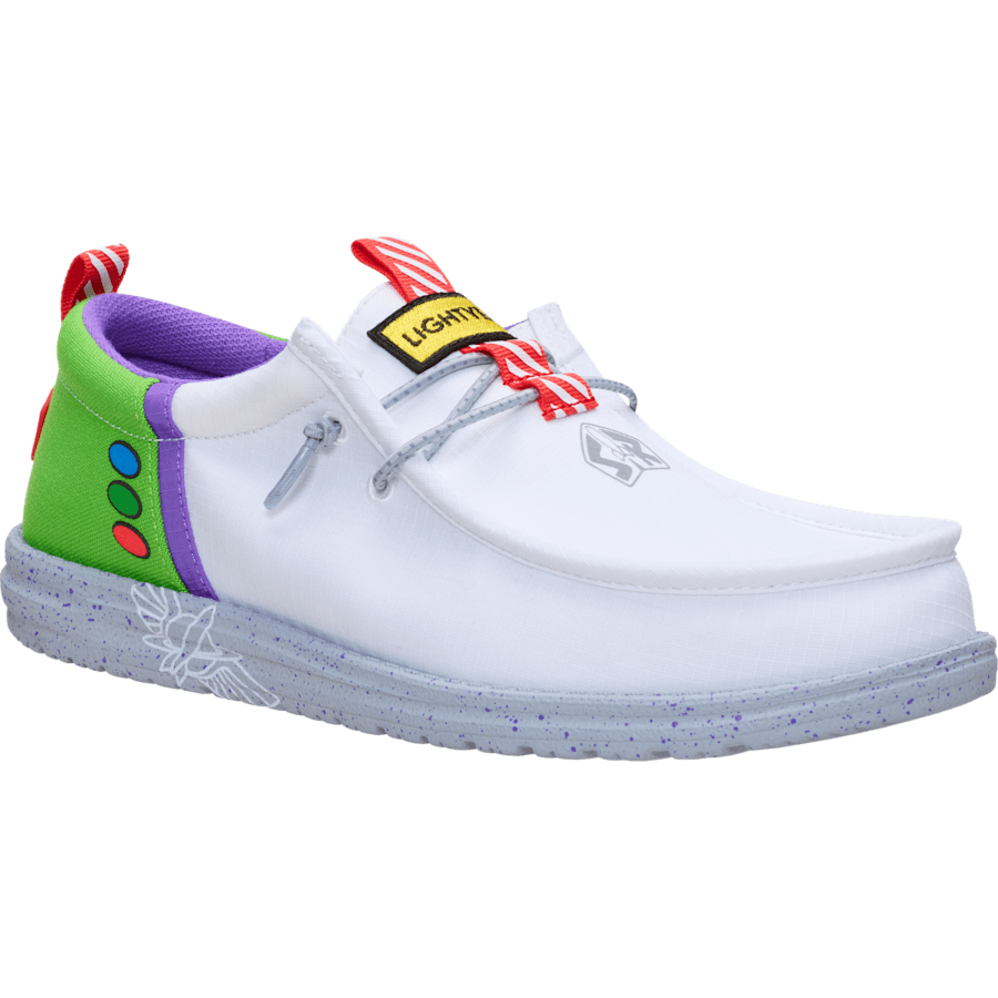White Grey Wally Funk x Disney Buzz Lightyear - Angle - HEYDUDE