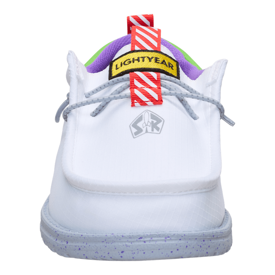 White Grey Wally Funk x Disney Buzz Lightyear - Front - HEYDUDE