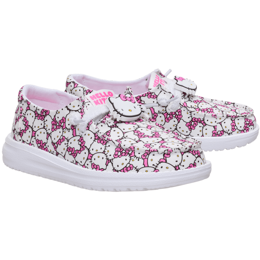 White Pink Wendy Youth x Hello Kitty Takeover - Paire - HEYDUDE