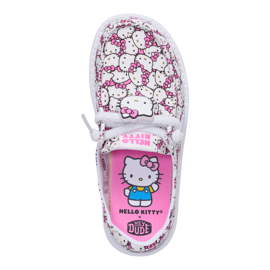 White Pink Wendy Youth x Hello Kitty Takeover - Dessus - HEYDUDE
