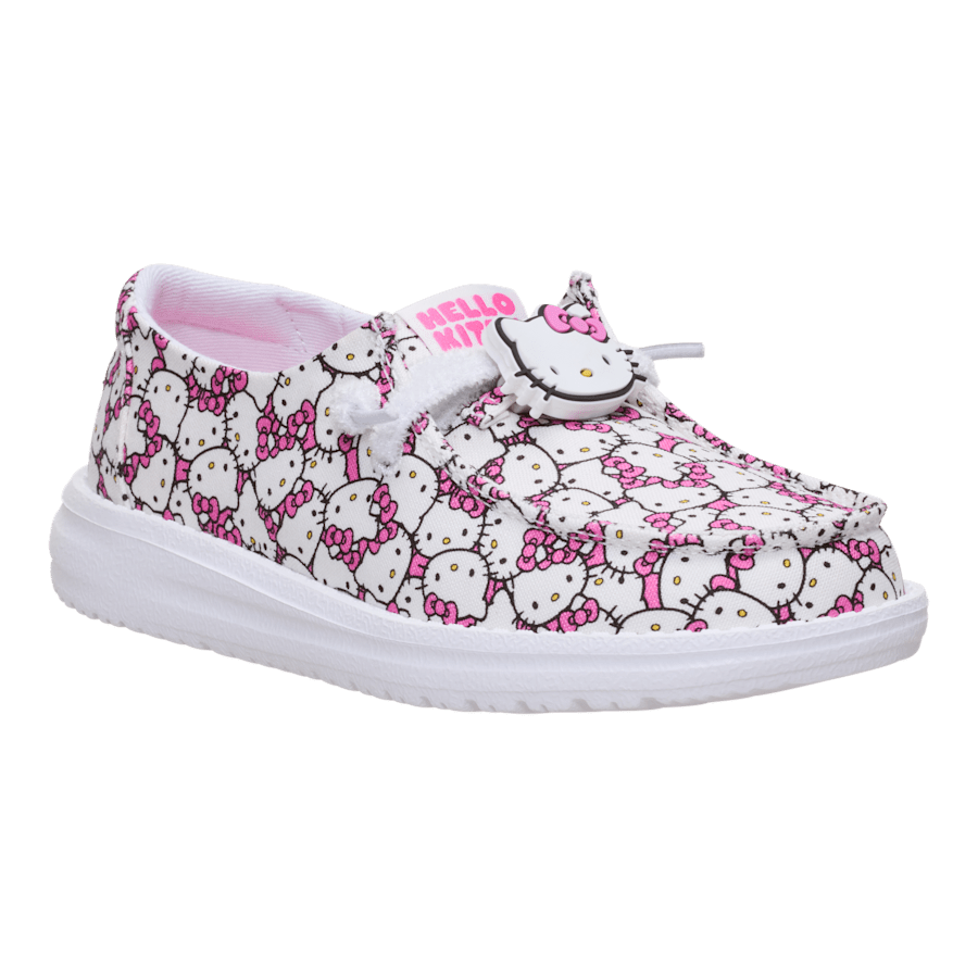 White Pink Wendy Youth x Hello Kitty Takeover - Angle - HEYDUDE