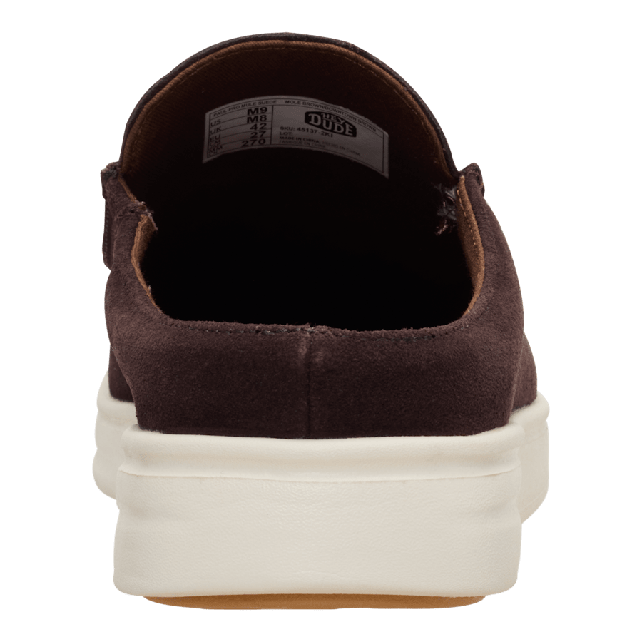 Colour Paul Pro Mule Suede - Back - HEYDUDE