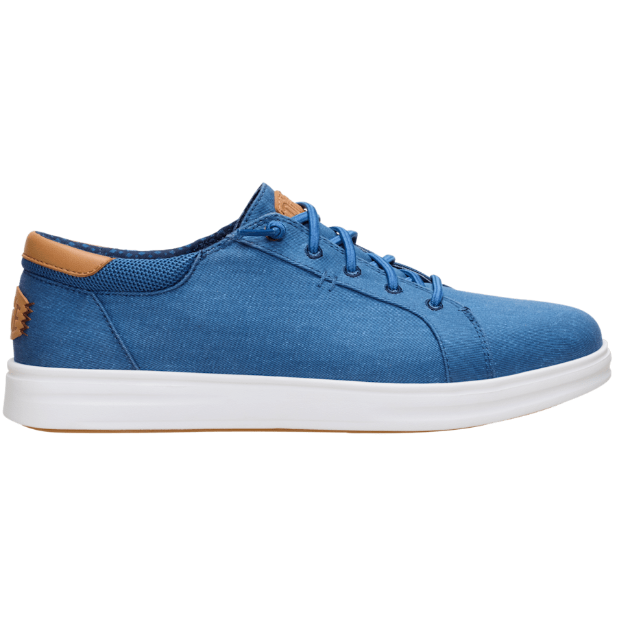 Ensign Blue/Navy Blazer Paul Pro Stretch Canvas - Side - HEYDUDE