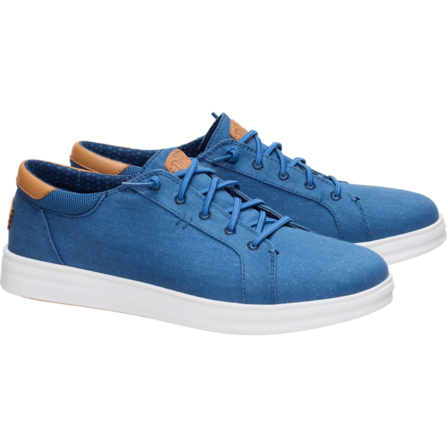 Ensign Blue/Navy Blazer Paul Pro Stretch Canvas - Pair - HEYDUDE