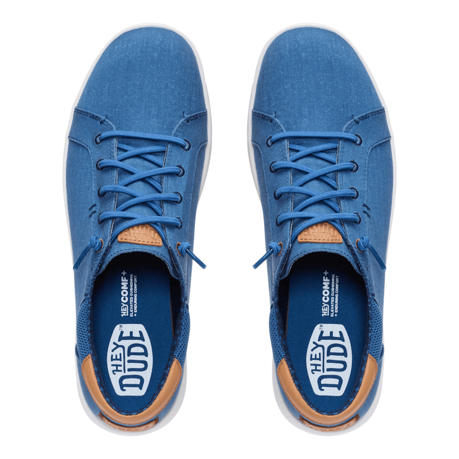Ensign Blue/Navy Blazer Paul Pro Stretch Canvas - Top - HEYDUDE