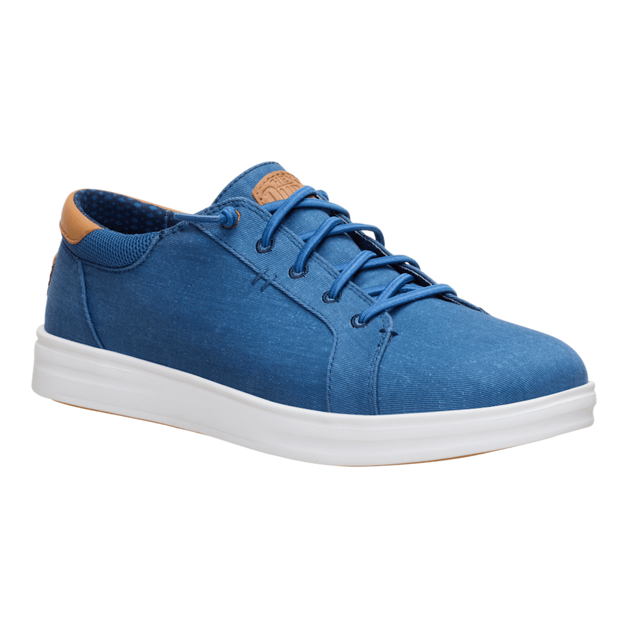 Ensign Blue/Navy Blazer Paul Pro Stretch Canvas - Angle - HEYDUDE