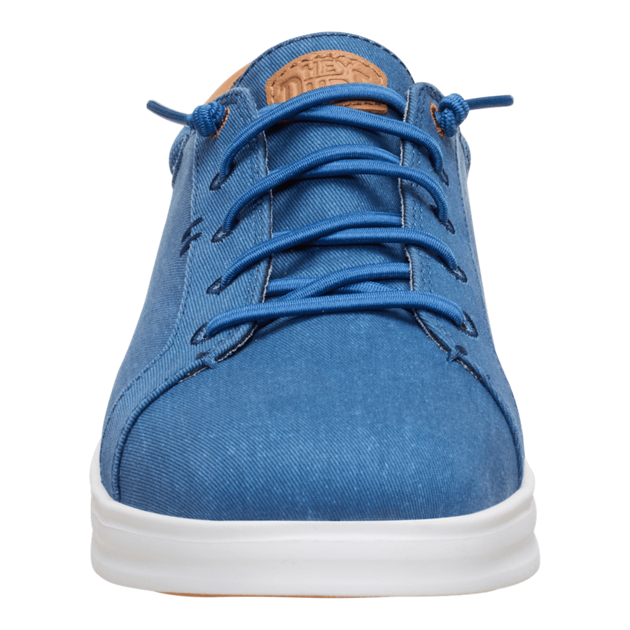 Ensign Blue/Navy Blazer Paul Pro Stretch Canvas - Front - HEYDUDE