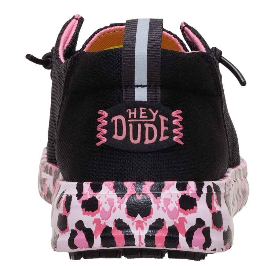 Black / Pink Leopard Wendy Work CE Leopard - En arrière - HEYDUDE