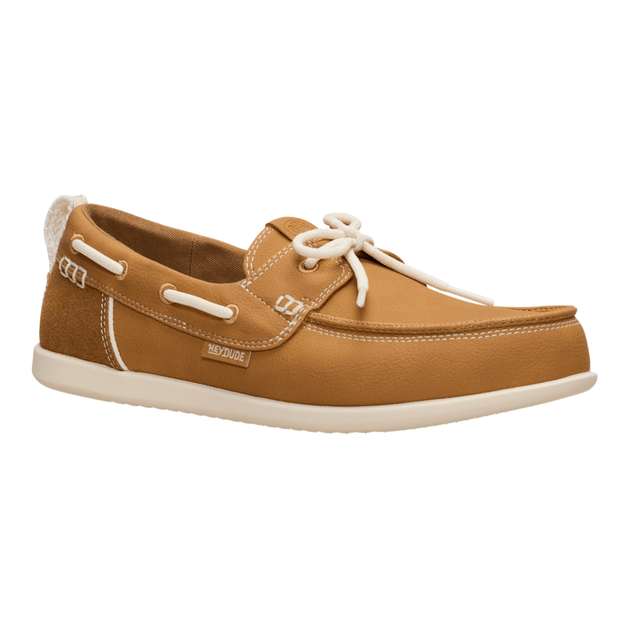 Bone Brown Harbor Breeze Lo Classic - Angle - HEYDUDE