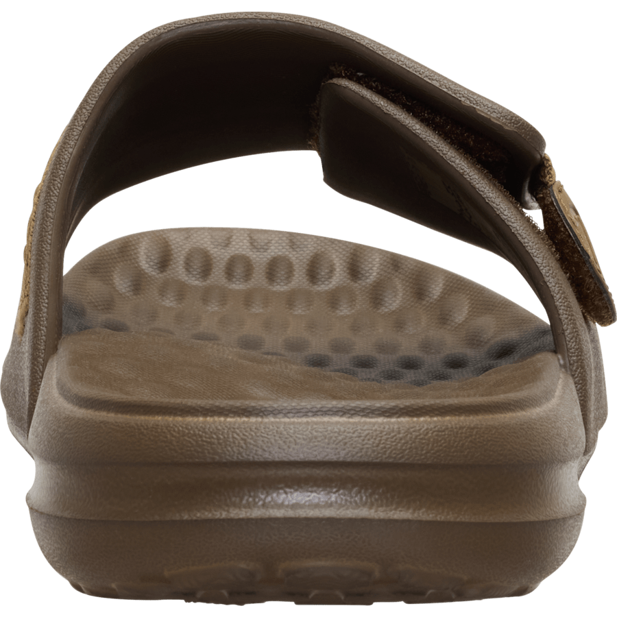 Teak Brown Wave ALT Slide - Back - HEYDUDE