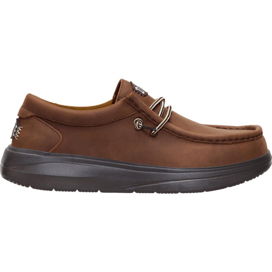 Kleur Wally COMF Full Grain Leather - Zijkant - HEYDUDE