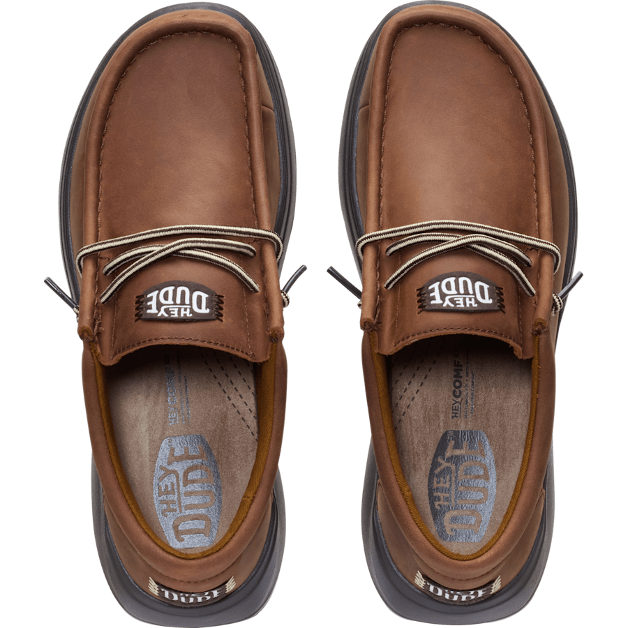 Kleur Wally COMF Full Grain Leather - Bovenkant - HEYDUDE