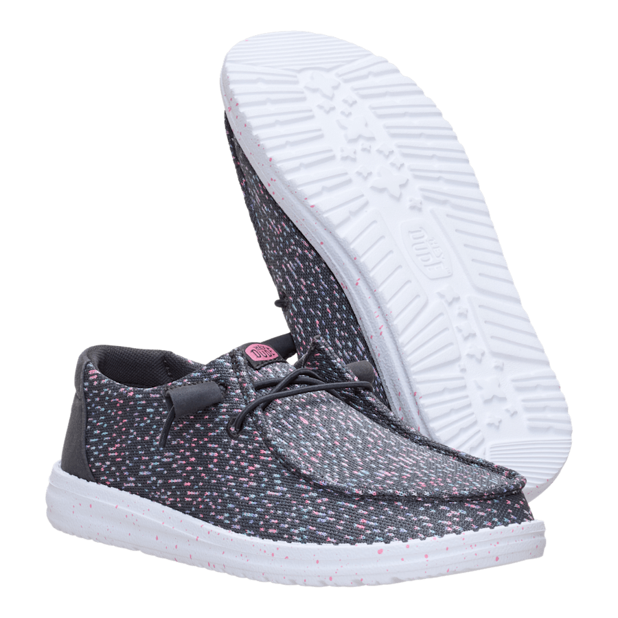 Black / Multi Wendy Stretch Speckle - Bottom - HEYDUDE