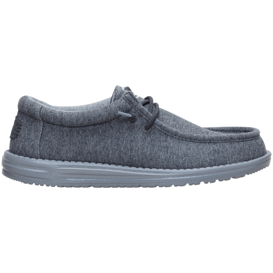 Charcoal Wally Stretch Jersey - Seitenansicht - HEYDUDE