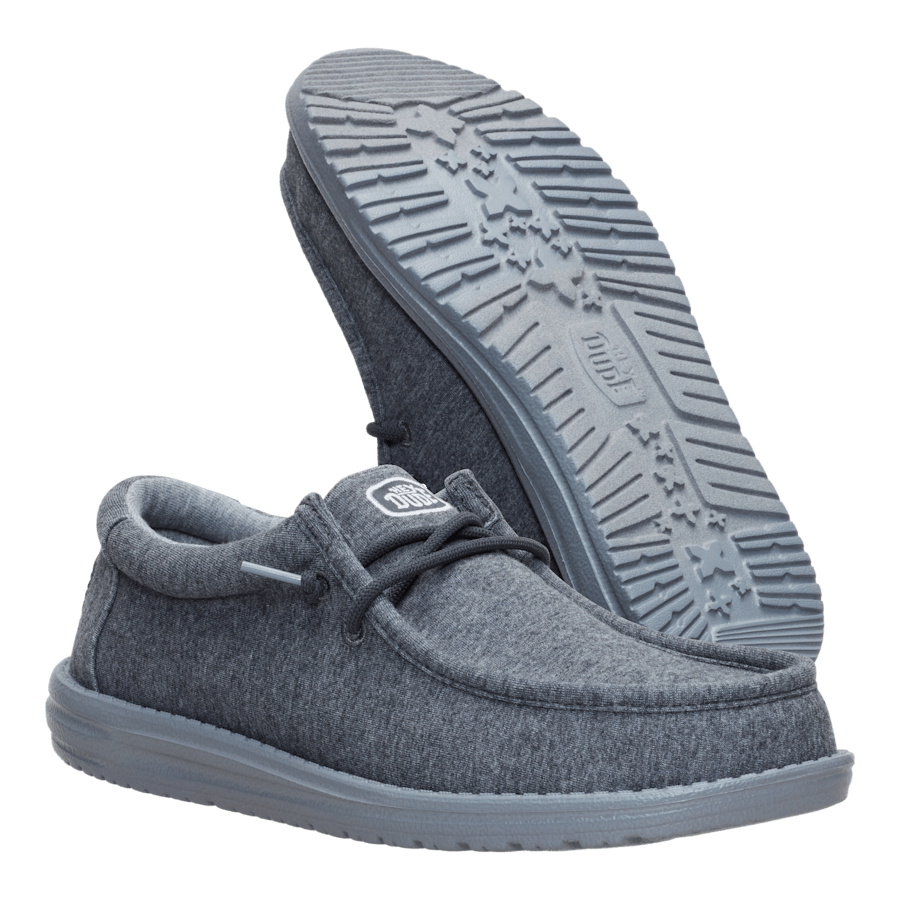 Charcoal Wally Stretch Jersey - Ansicht von unten - HEYDUDE