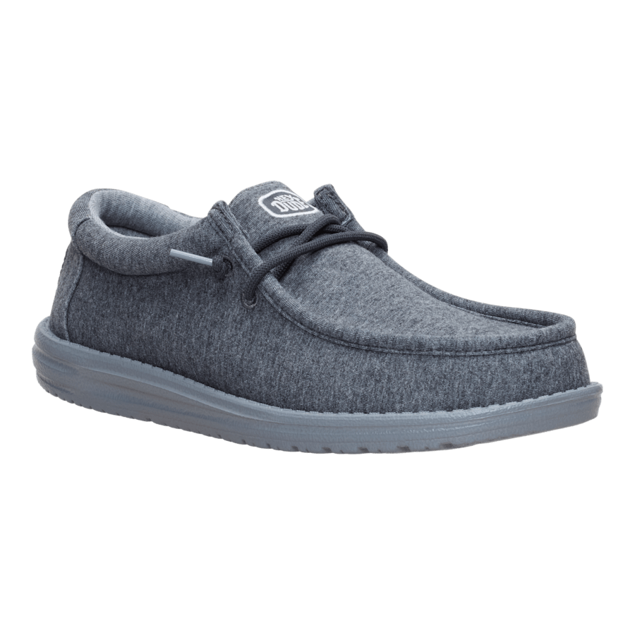 Charcoal Wally Stretch Jersey - Schrägsicht - HEYDUDE