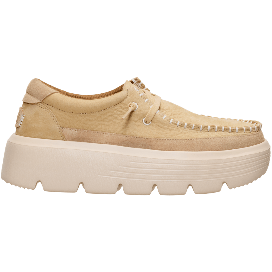 Light Tan Austin Edge Ox Nubuck - Side - HEYDUDE