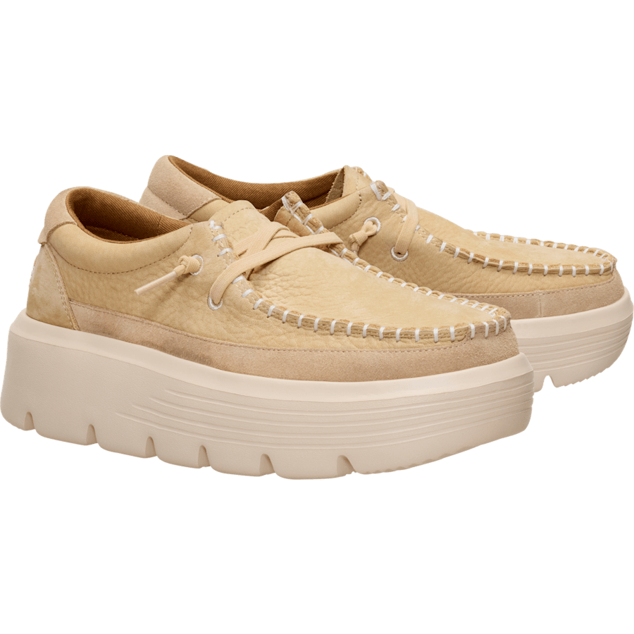 Light Tan Austin Edge Ox Nubuck - Pair - HEYDUDE